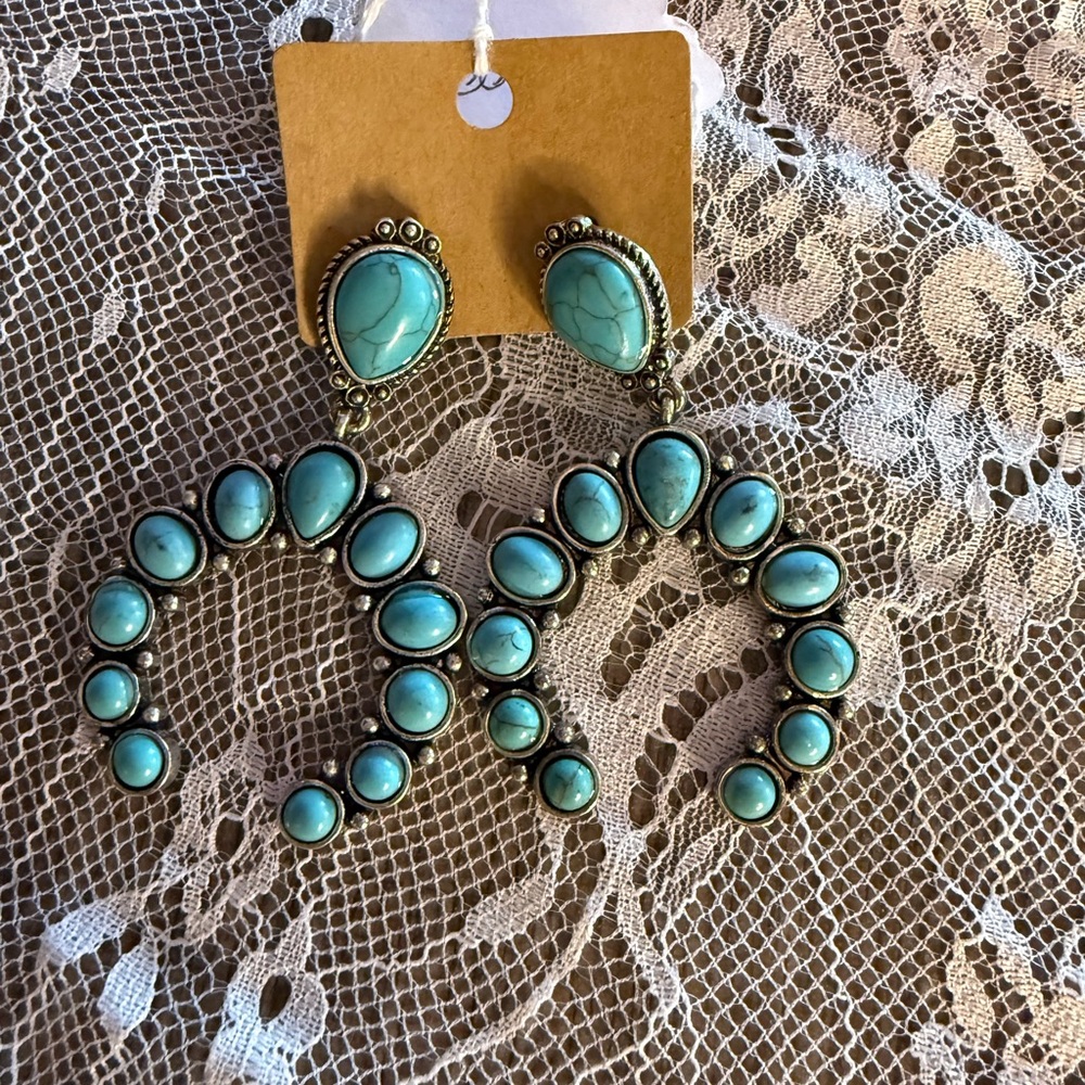 Turquoise Statement Earrings